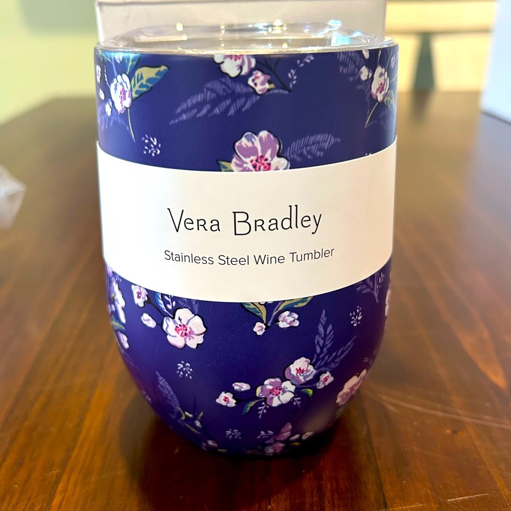 NIB Vera Bradley Stainless Steel Wine Tumbler